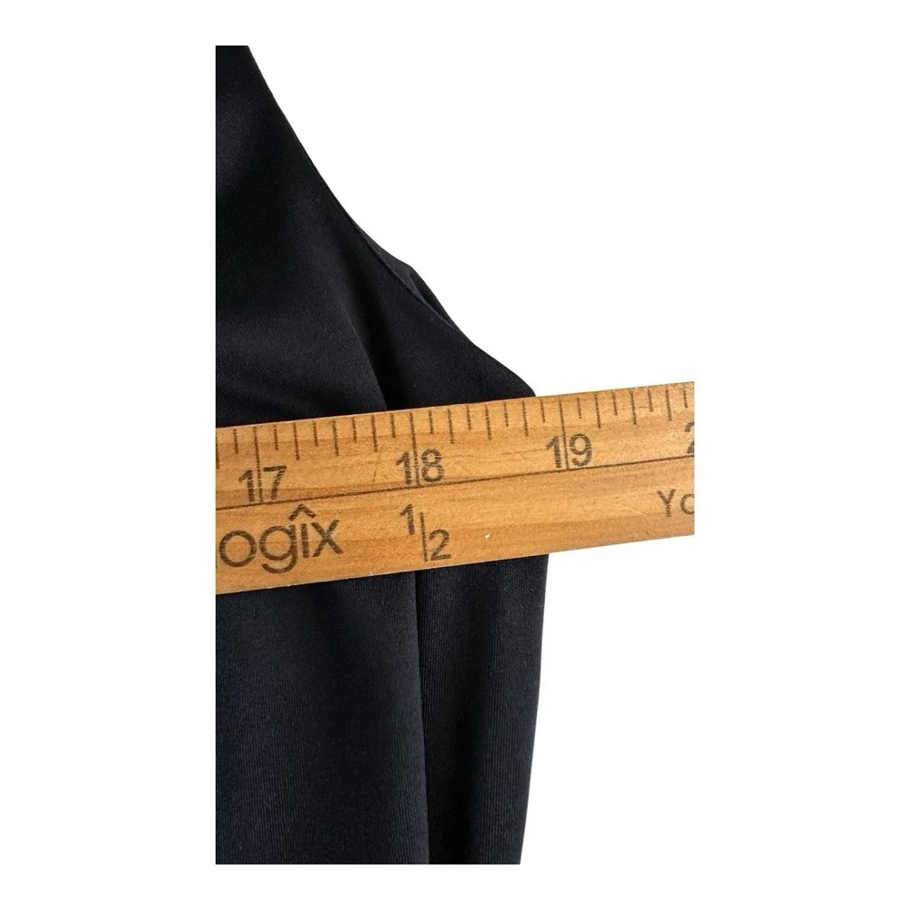 CARMEN‎ MARC VALVO Swim Dress Women's Sz M Black Ruched Beach Resort Cruise